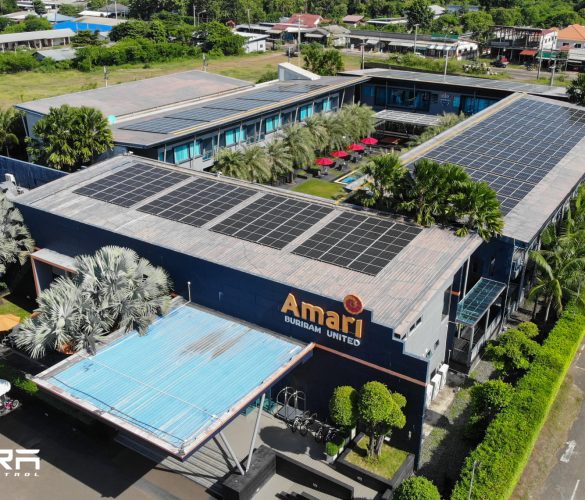 งานติดตั้ง Solar โรงแรมอมารี บุรีรัมย์ ยูไนเต็ด จ.บุรีรัมย์