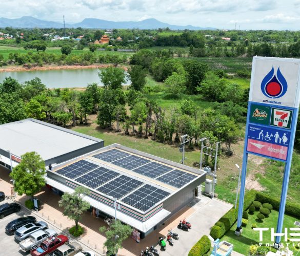 งานติดตั้ง Solar ปตท.ธรรมรัตน์ สาขาหนองปลิง จ.กำแพงเพชร