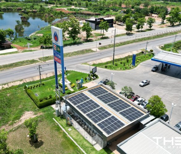 งานติดตั้ง Solar ปตท.ธรรมรัตน์ สาขาหนองปลิง จ.กำแพงเพชร