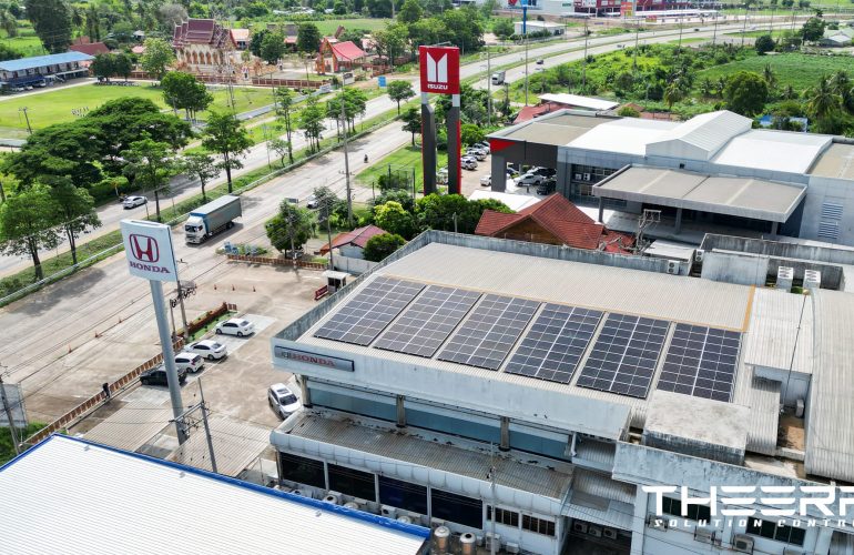 งานติดตั้งระบบ Solar บริษัท ฮอนด้า ออโต้โมบิล จำกัด จ.กำแพงเพชร