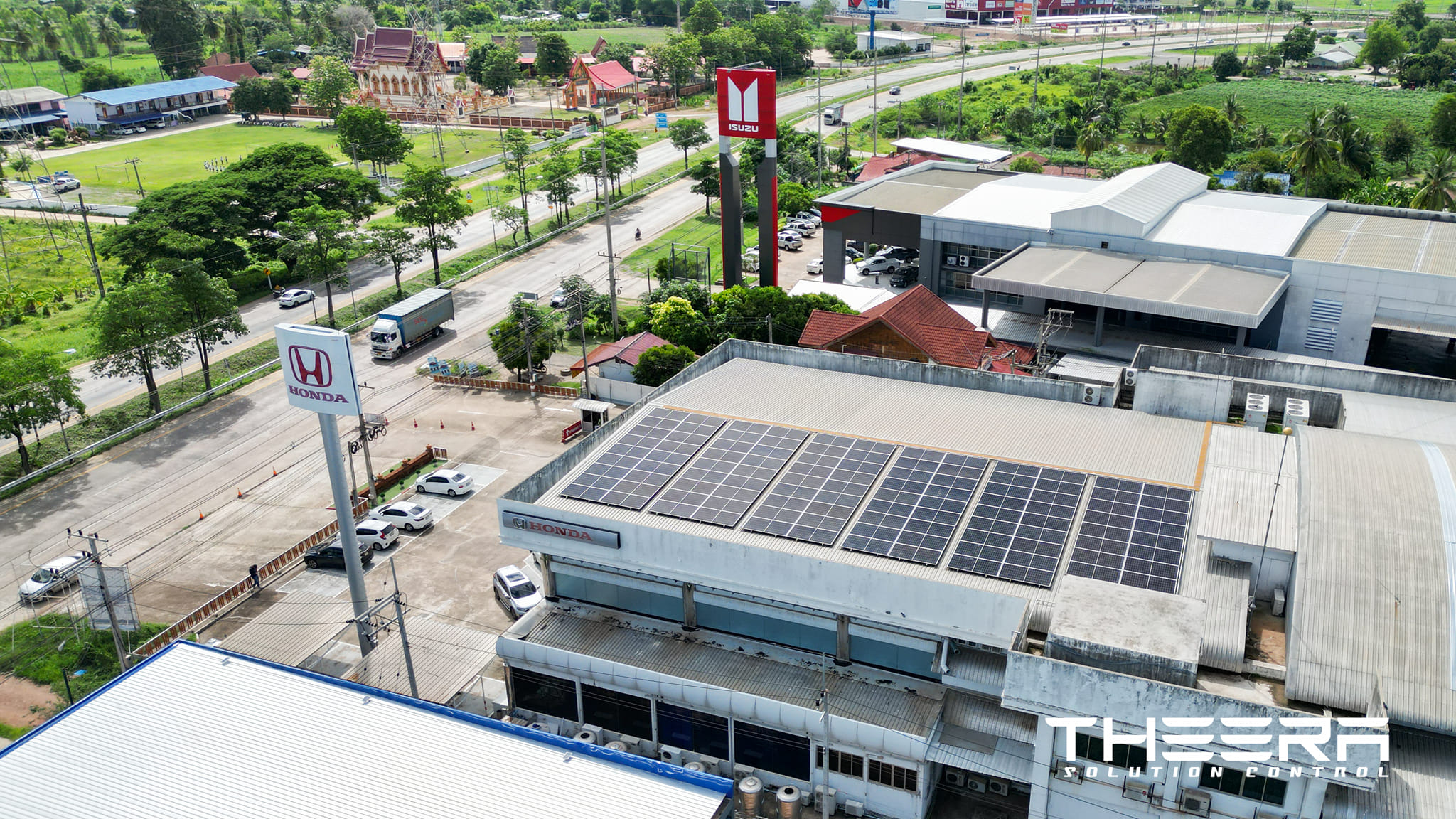 งานติดตั้งระบบ Solar บริษัท ฮอนด้า ออโต้โมบิล จำกัด จ.กำแพงเพชร