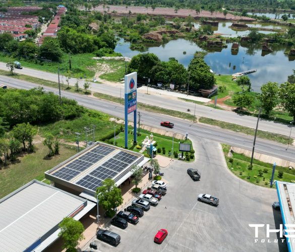 งานติดตั้ง Solar ปตท.ธรรมรัตน์ สาขาหนองปลิง จ.กำแพงเพชร