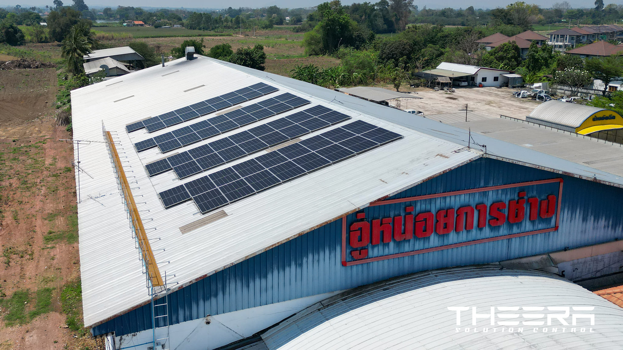 งานติดตั้งระบบ Solar อู่หน่อยการช่าง จ.กำแพงเพชร