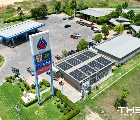 งานติดตั้ง Solar ปตท.ธรรมรัตน์ สาขาหนองปลิง จ.กำแพงเพชร