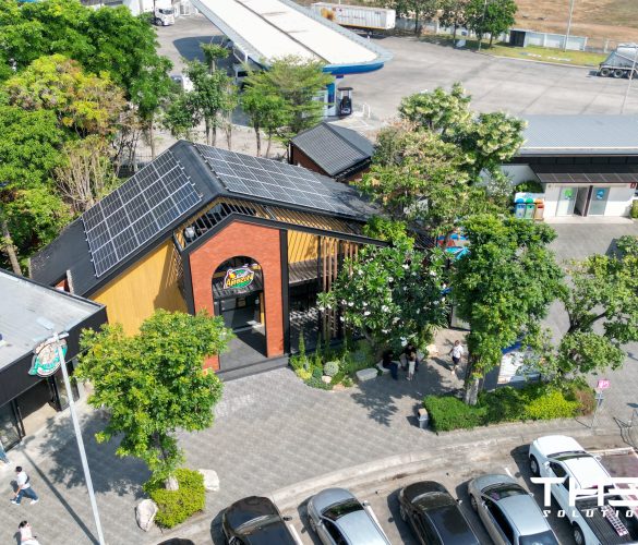 งานติดตั้งระบบ Solar cafe amazon จ.กำแพงเพชร
