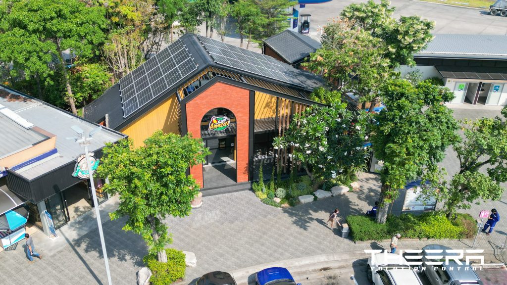 งานติดตั้งระบบ Solar cafe amazon จ.กำแพงเพชร