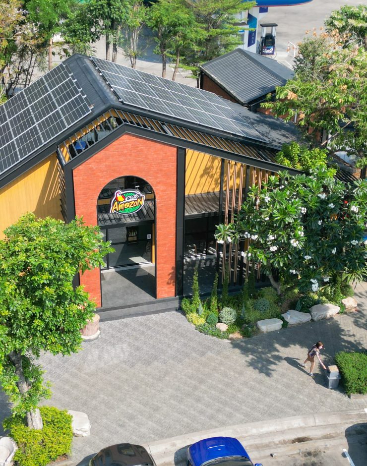 งานติดตั้งระบบ Solar cafe amazon จ.กำแพงเพชร