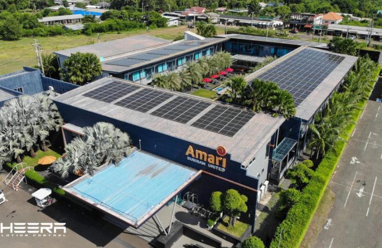 งานติดตั้ง Solar โรงแรมอมารี บุรีรัมย์ ยูไนเต็ด จ.บุรีรัมย์
